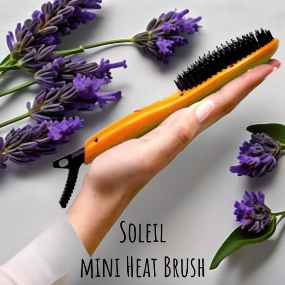 Soleil Mini Heat Brush in Apricot - Picture 1 of 7